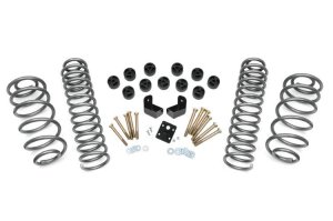 Jeep Wrangler Unlimited Suspension Lift Kit - Rough Country - Combo 3.75 Inch Lift + Body Lift Pucks, N3 Shocks - '04-'06